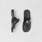 Burberry Burberry Monogram Motif Leather Sandals, Size: 41