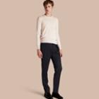 Burberry Burberry Modern Fit English Wool Tailored Trousers, Size: 40, Blue