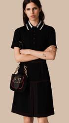 Burberry Prorsum Military Pleat A-line Skirt