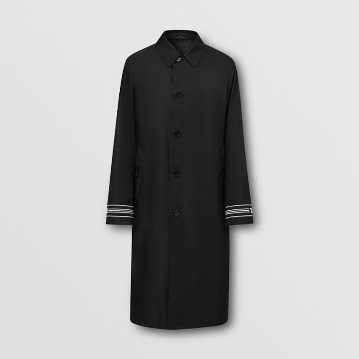 Burberry Burberry Reversible Logo Embroidered Econyl Car Coat, Size: 34