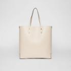 Burberry Burberry Embossed Crest Leather Tote, Grey