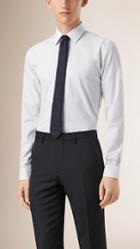 Burberry Slim Fit Pinstripe Cotton Shirt