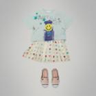 Burberry Burberry Smiley Face Print Cropped T-shirt, Size: 6y