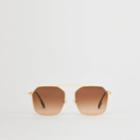 Burberry Burberry Chain-link Detail Geometric Frame Sunglasses