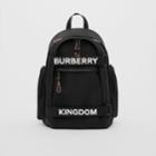 Burberry Burberry Large Logo And Kingdom Detail Nevis Backpack, Black
