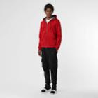 Burberry Burberry Check Detail Jersey Hooded Top, Size: Xl, Red