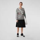 Burberry Burberry Embellished Jersey Sweater, Grey
