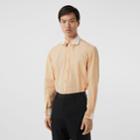 Burberry Burberry Classic Fit Detachable Collar Cotton Poplin Shirt, Size: 17, Beige