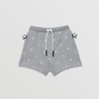 Burberry Burberry Childrens Star And Monogram Motif Cotton Shorts, Size: 2y, Grey