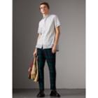 Burberry Burberry Short-sleeve Stripe And Spot Print Cotton Shirt, Size: Xs, Black