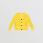 Burberry Burberry Childrens Open Knit Cotton V-neck Cardigan, Size: 10y, Yellow