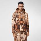 Burberry Burberry Submarine Print Cotton Hoodie, Size: L, Brown