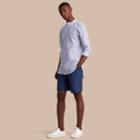 Burberry Burberry Lightweight Linen Shorts, Size: 44, Blue