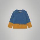 Burberry Burberry Childrens Logo Intarsia Cashmere Sweater, Size: 12m, Blue