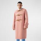 Burberry Burberry Vintage Check-lined Felted Wool Duffle Coat, Size: 52, Pink