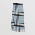 Burberry Burberry The Classic Check Cashmere Scarf, Dusty Blue