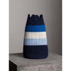 Burberry Burberry Striped Cashmere Open-top Beanie