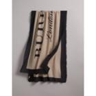 Burberry Burberry Graphic Print Motif Lightweight Cashmere Scarf, Brown