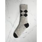Burberry Burberry Diamond Knitted Cotton Moulin Socks, Black