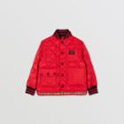 Burberry Burberry Childrens Recycled Polyester Diamond Quilted Jacket, Size: 10y, Red