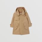 Burberry Burberry Childrens Detachable Hood Cotton Twill Car Coat, Size: 2y
