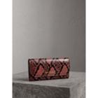 Burberry Burberry Python And Leather Continental Wallet