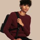 Burberry Burberry Aran Knit Cashmere Sweater, Red