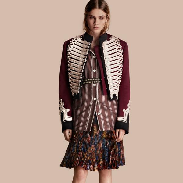Burberry Doeskin Wool Cavalry Jacket