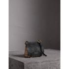 Burberry Burberry The Baby Bridle Bag In Leather And Haymarket Check, Black