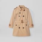 Burberry Burberry Childrens Cotton Gabardine Trench Coat, Size: 14y, Yellow