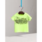 Burberry Burberry Doodle Print Cotton Jersey T-shirt, Size: 3y, Yellow