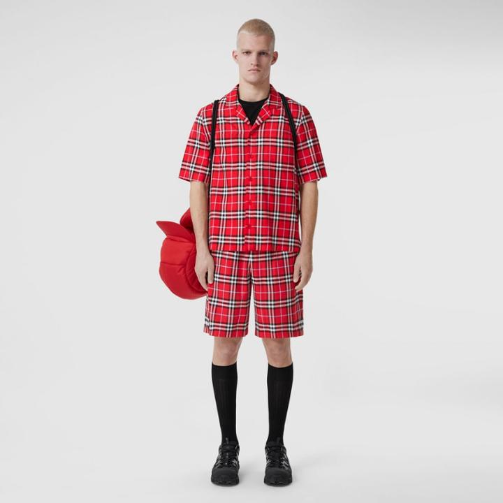 Burberry Burberry Short-sleeve Check Shirt, Size: Xl