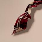 Burberry Reversible Check Cashmere And Block-colour Scarf
