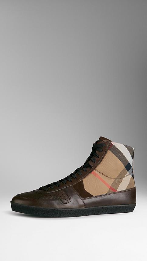 Burberry House Check High-top Trainers