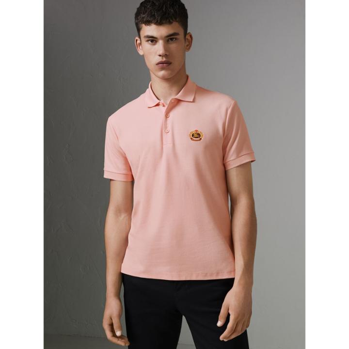 Burberry Burberry Archive Logo Cotton Piqu Polo Shirt, Size: Xl, Pink