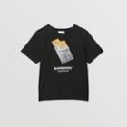 Burberry Burberry Childrens Confectionery Print Cotton T-shirt, Size: 6y, Black