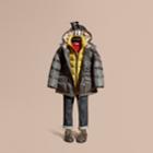 Burberry Burberry Down-filled Hooded Puffer Coat, Size: 12y, Grey