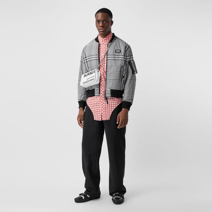 Burberry Burberry Reversible Check Bomber Jacket, Black