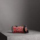 Burberry Burberry The Small Graffiti Print Vintage Check Barrel Bag