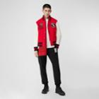 Burberry Burberry Contrast Sleeve Monogram Motif Wool Bomber Jacket, Size: 34, Red
