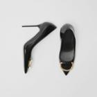 Burberry Burberry The Leather D-ring Stiletto, Size: 37.5, Black
