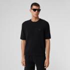 Burberry Burberry Short-sleeve Monogram Motif Cashmere Top, Size: Xxl, Black