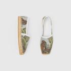 Burberry Burberry Monkey Jacquard And Leather Espadrilles, Size: 39, Black