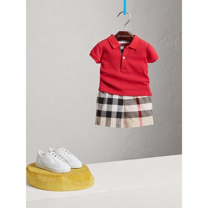 Burberry Burberry Check Cotton Chino Shorts, Size: 3y, Beige