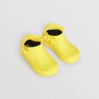 Burberry Burberry Childrens Check Detail Rubber Sandals, Size: 7, Yellow