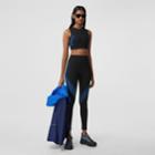 Burberry Burberry Two-tone Stretch Jersey Leggings, Black