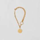Burberry Burberry Gold-plated Medallion Chain-link Necklace