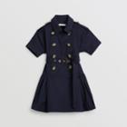Burberry Burberry Childrens Stretch Cotton Trench Dress, Size: 6y, Black