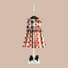 Burberry Burberry Childrens Hearts And Check Cotton Dress, Size: 10y, Red
