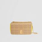 Burberry Burberry Small Quilted Tri-tone Lambskin Lola Bag, Beige